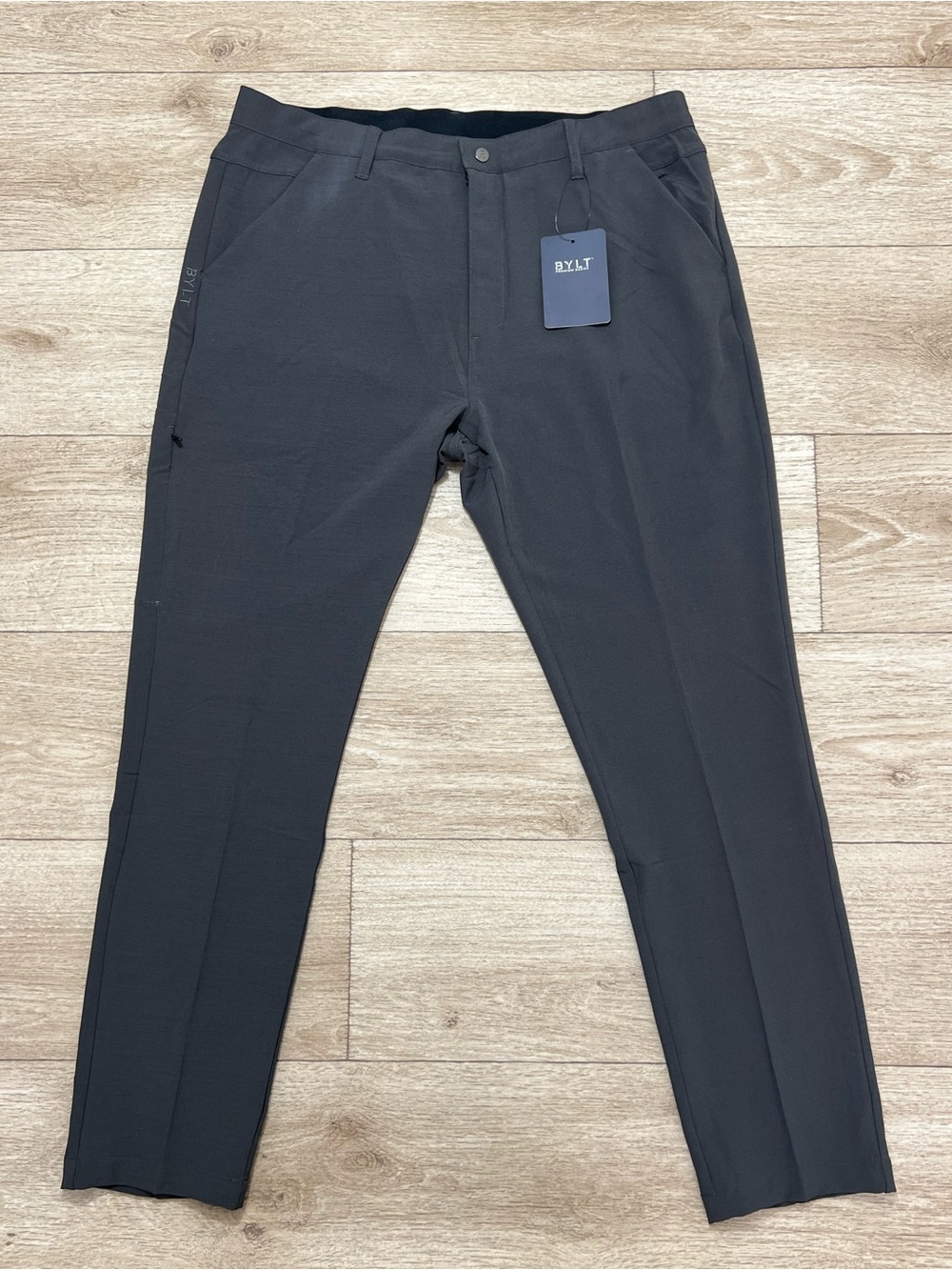 BYLT Premium Basics Kinetic 2.0 Dark Charcoal Pants Size 38x31